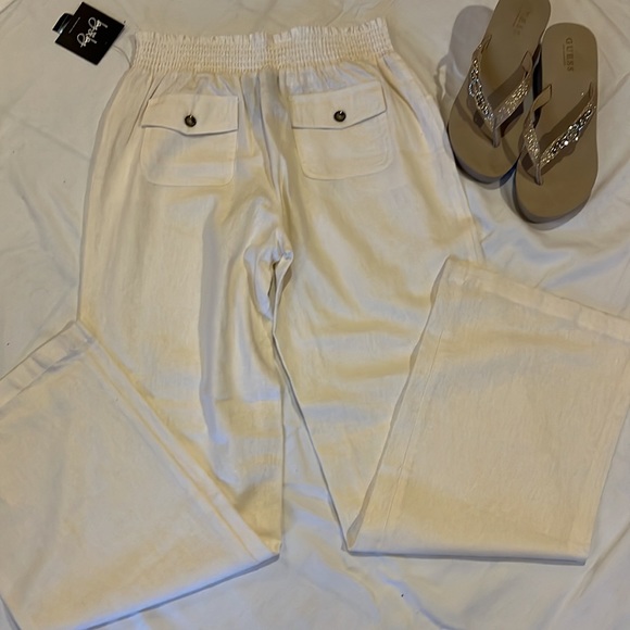 Linen/Rayon Comfortable Beachy Pants - Picture 5 of 5